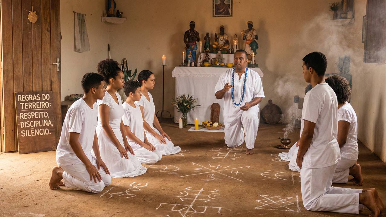 Comportamento no terreiro de Umbanda: regras de conduta, disciplina e preparação para a gira