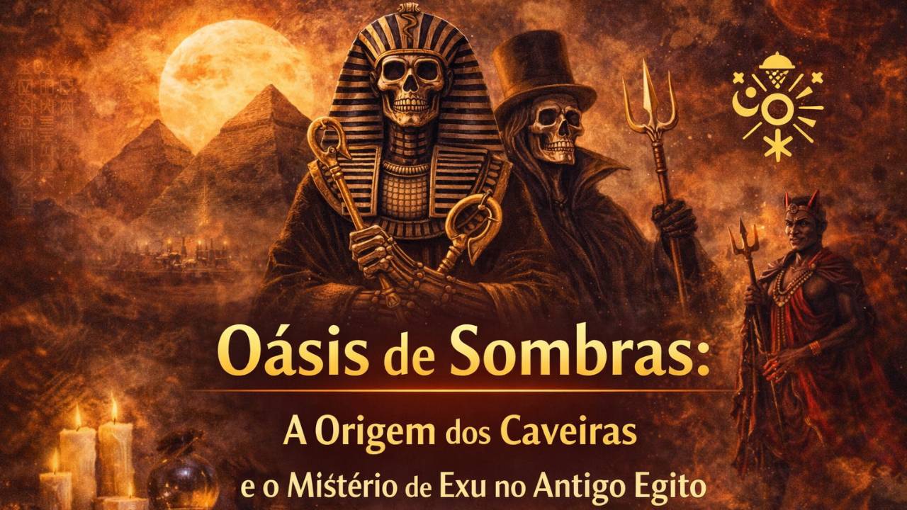 Oásis de Sombras: A Origem dos Caveiras e o Mistério de Exu no Antigo Egito