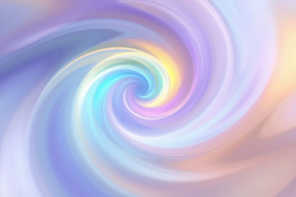 Imagem abstrata de cores misturadas representando harmonia e paz.