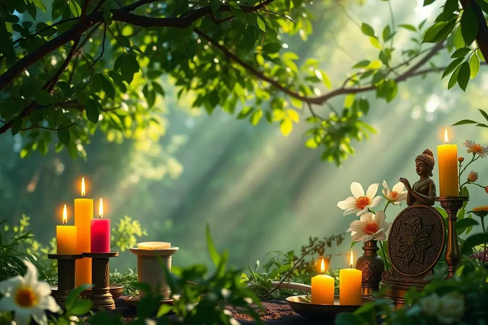 Uma imagem que simboliza o despertar espiritual e a conexão com a Umbanda.