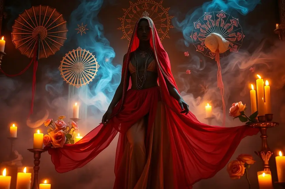 Imagem que ilustra a espiritualidade e a conexão com Pombagira.